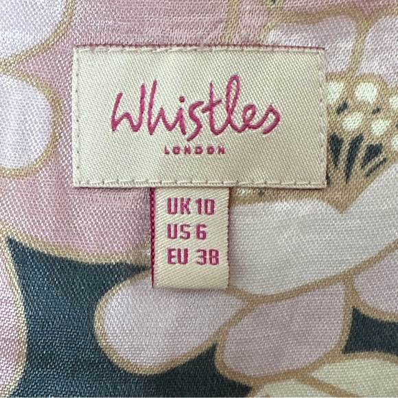 Whistles London Silk Floral Asymmetrical Camisole Top US 6 (UK 10) - Picture 2 of 12